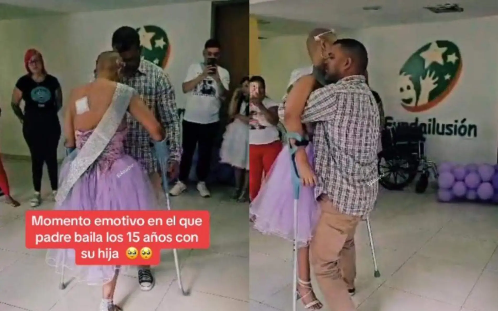 quinceañera en su vals